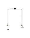 ORION * COLGANTE LED NEGRO/CUERO  4L*8W 3000K